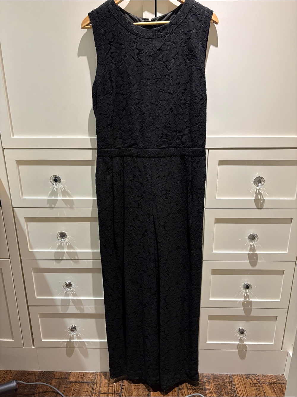 Sleeveless Black Lace Jumpsuit